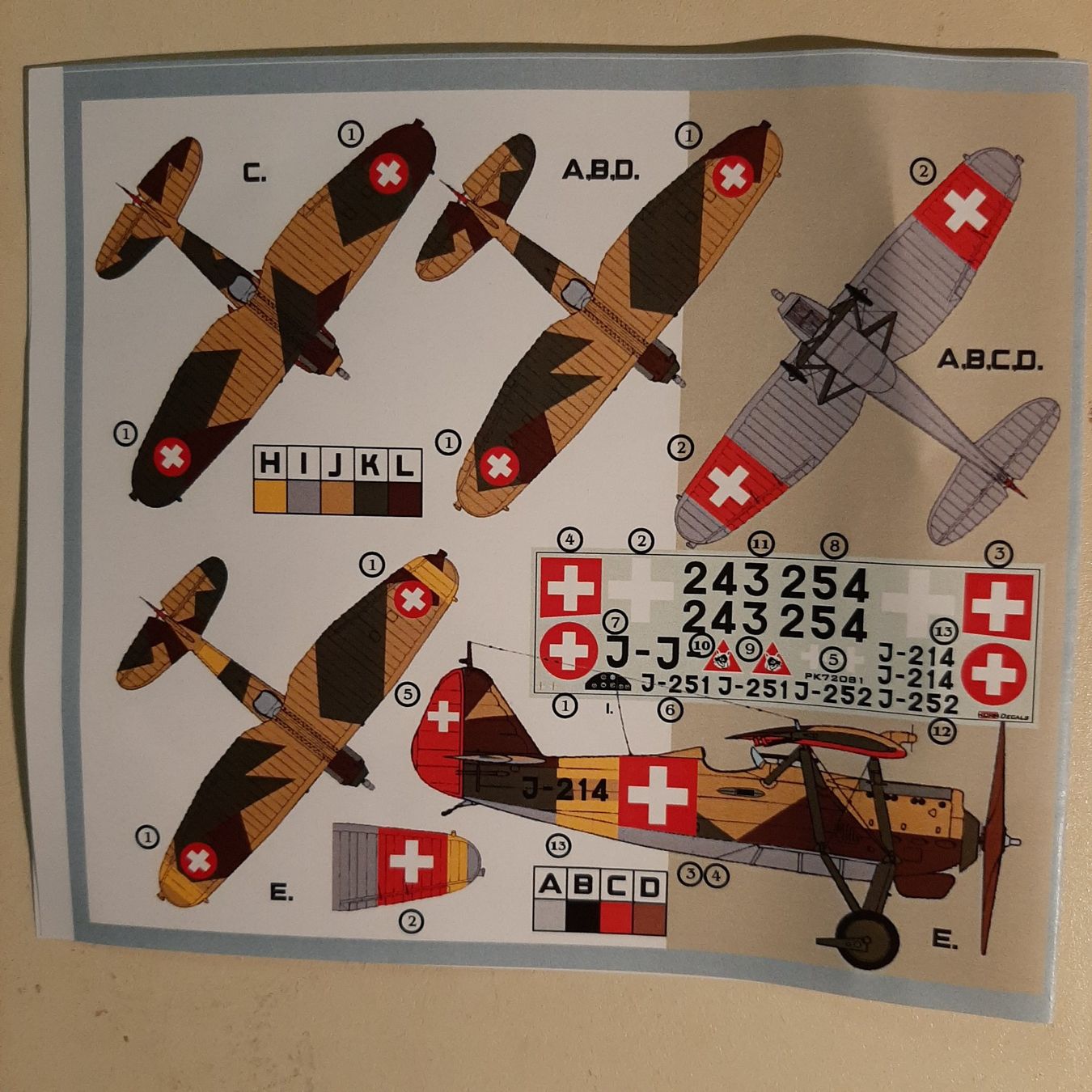 Schweizer Armee Modellbausätze & Standmodelle: 836 ... Dewoitine D.27. III ... Kora 72 081 – Gebraucht aus Bonstetten von  2