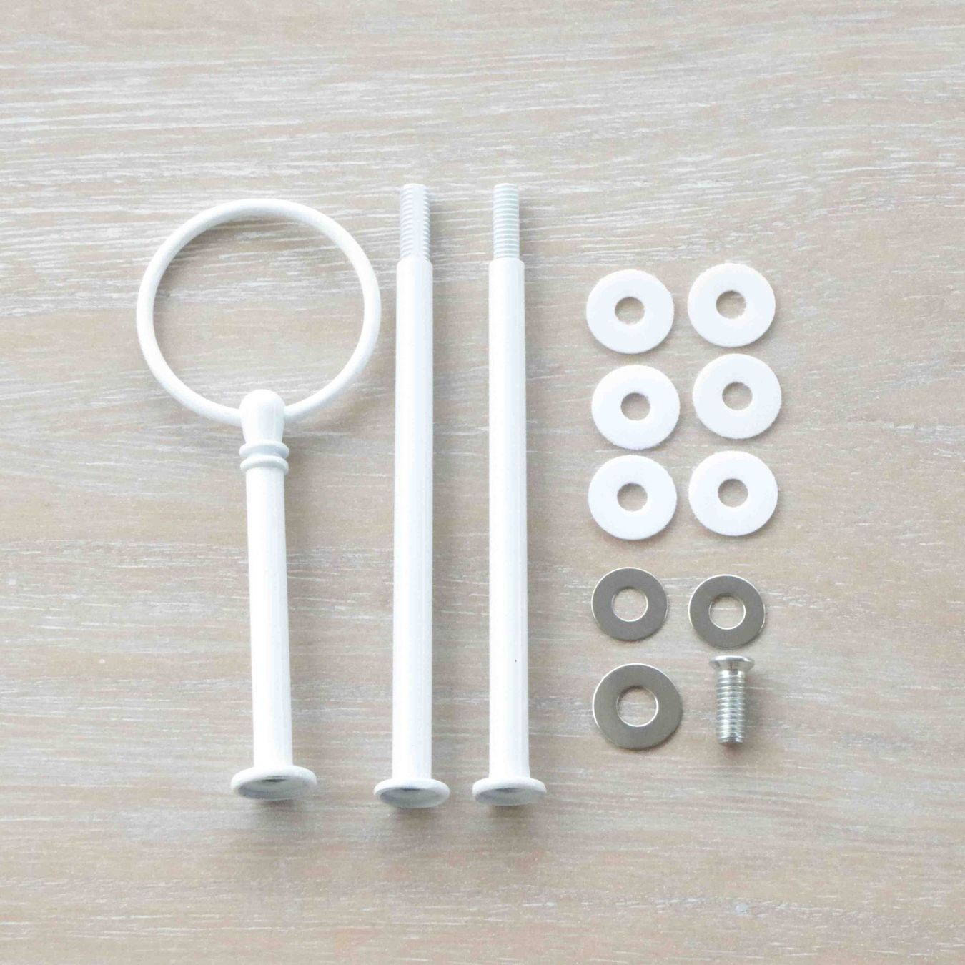Bastelsets: 10 Etagerestangensets Rund weiss – Neu (gemäss Beschreibung) aus Sulz AG von Semare