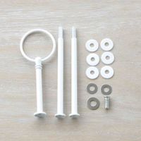 10 Etagerestangensets Rund weiss