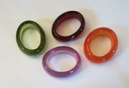 Serviettenringe oval aus Glas