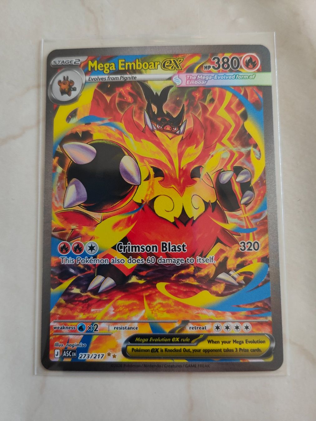 Pokémon Sammelbilder & Trading cards: Pokémon Mega Emboar EX  233/217 – Neu (gemäss Beschreibung) aus Arbon von LucaItaliano 1