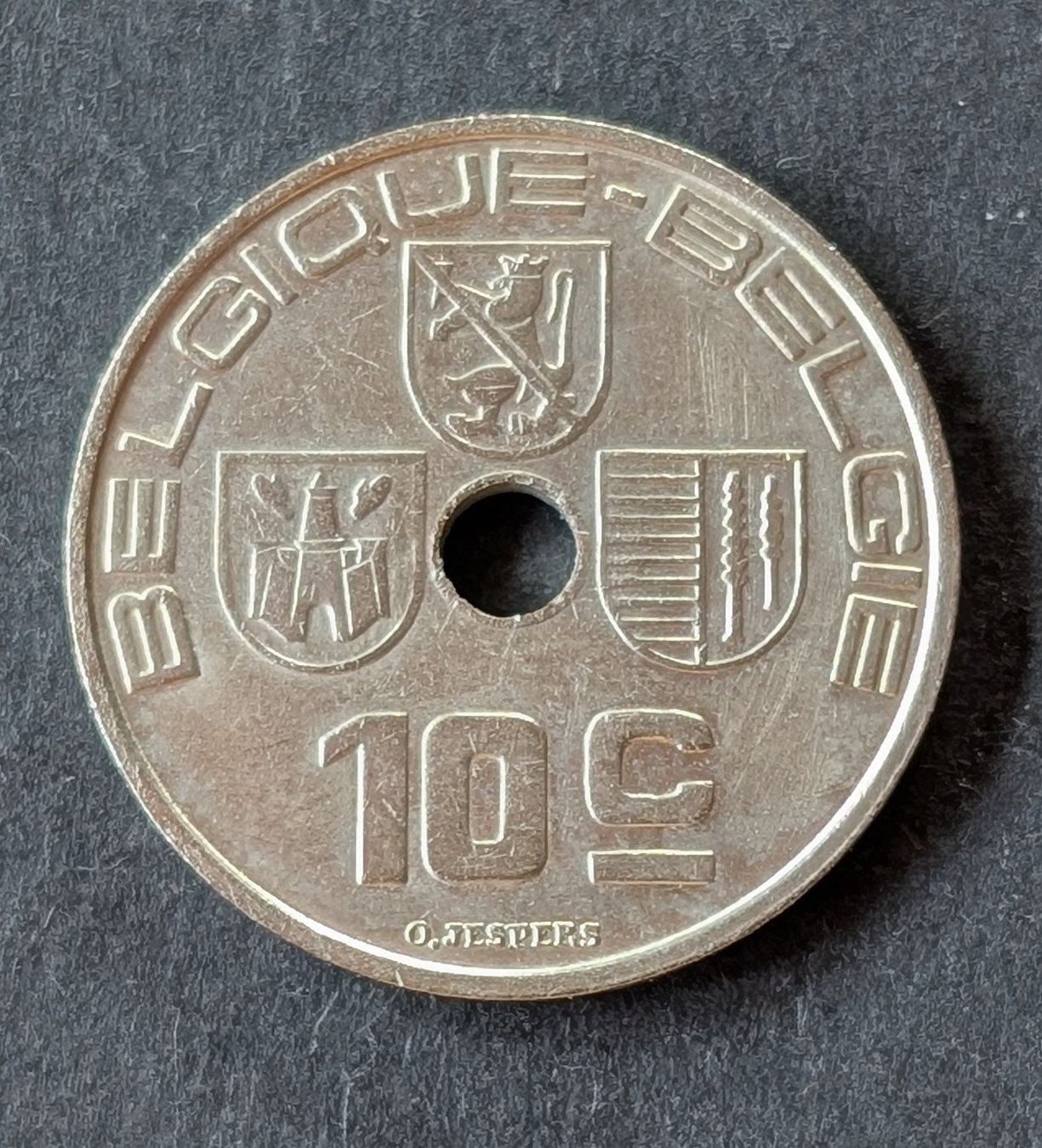 Tutti le monete: Belgien-10 Centimes 1938 – Usato da Hittnau venduto da stamps_and_coins 1