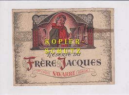 Etikette - Réserve du Frère Jacques (1er choix Navarre) /bd
