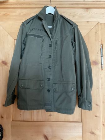 LIBERTINE DESIGNER JACKE KHAKI AUFDRUCK