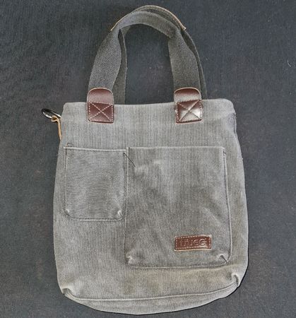 Damen Tasche, Canvas Grau, Marke TRUEG
