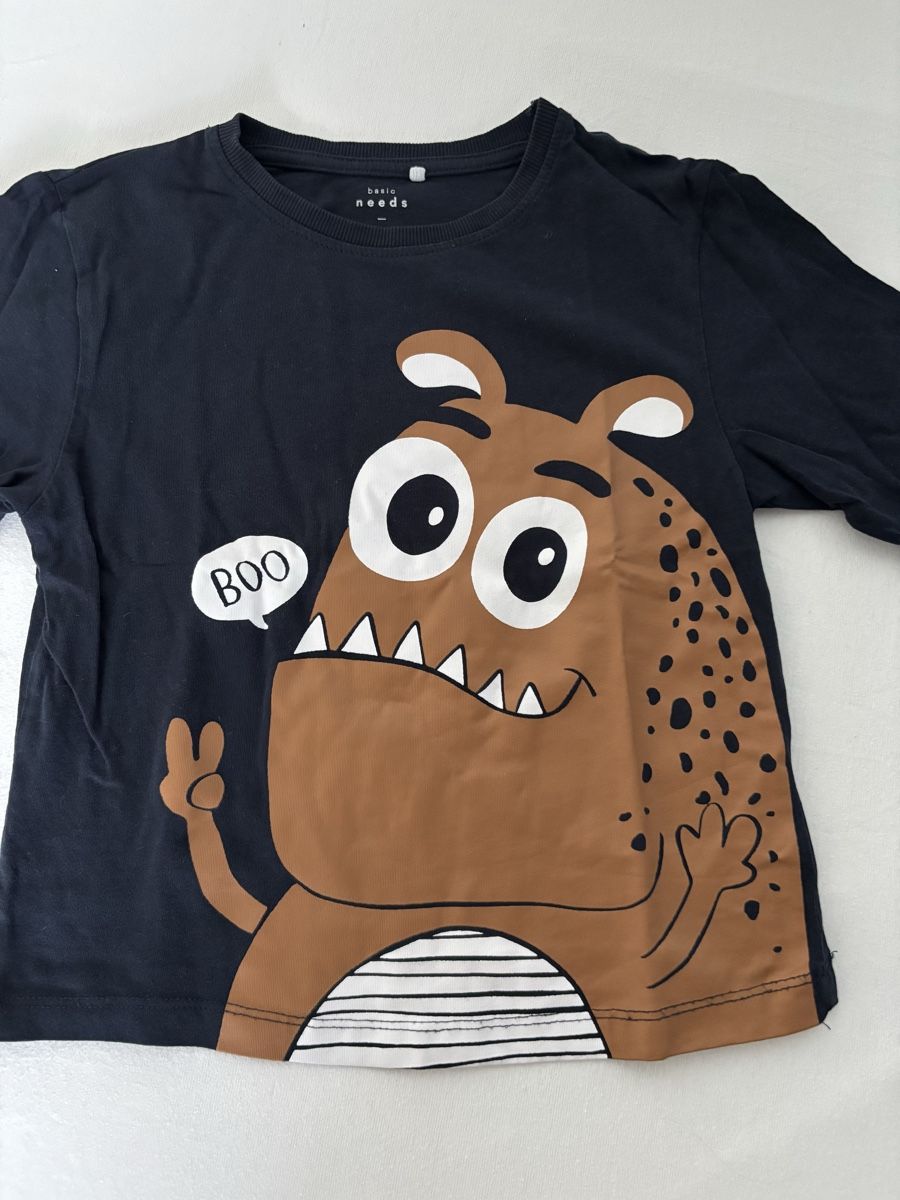 Name It Chemises, T-shirts & Polos: Name it Longsleeve 110 blau Monster – D'occasion à Rebstein par wendy321meins 2