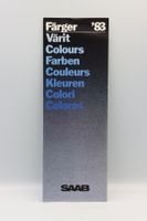 Saab Farben und Bezüge 1983 Prospekt