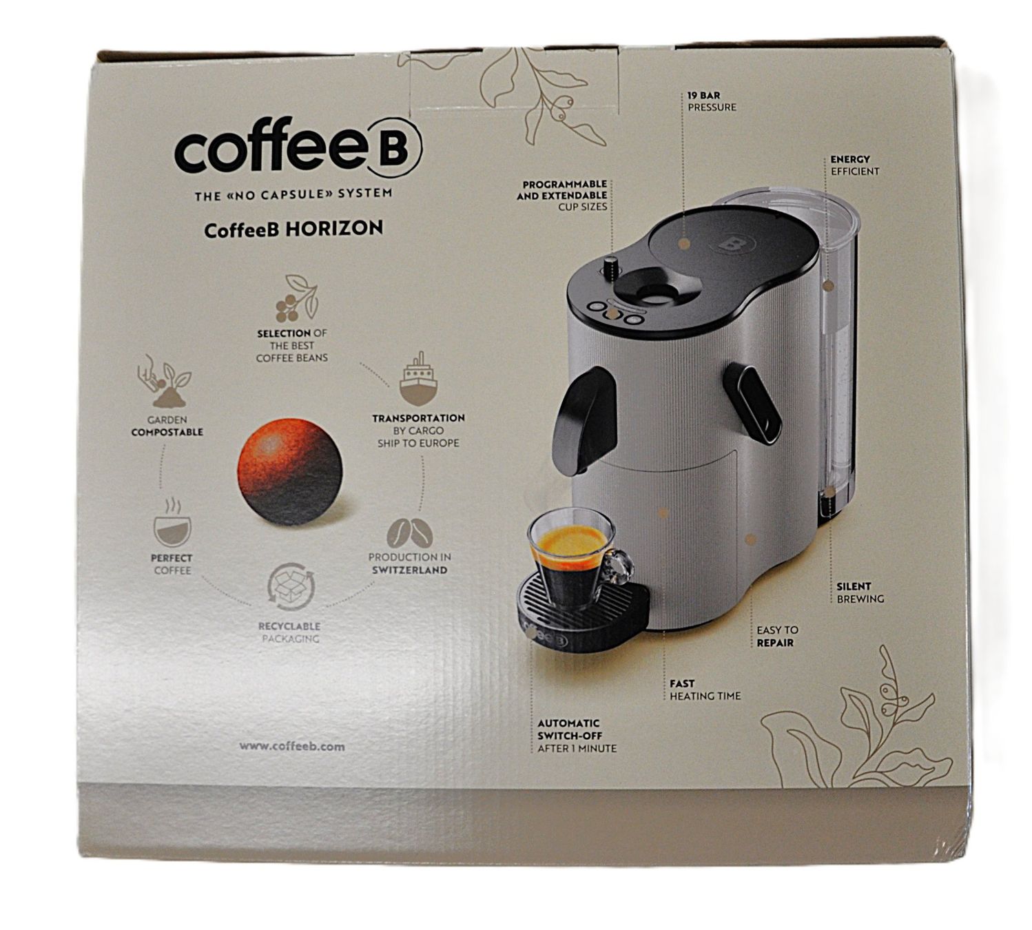 Coffee B Macchine per caffè & Macchine per espresso: Neue Coffee B Kaffeemaschine mit Coffee Balls – Nuovo e nell'imballaggio originale da Grabs venduto da Fadenquarz