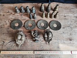 Antike Messing Vorhang Utensilien, Innendekoration Messing