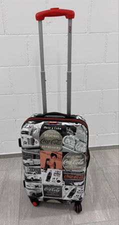 Hartschalenkoffer Coca-Cola Design schwarz weiss neu