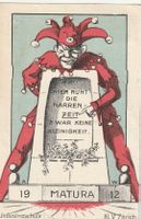 Studentenkarte Matura 1912