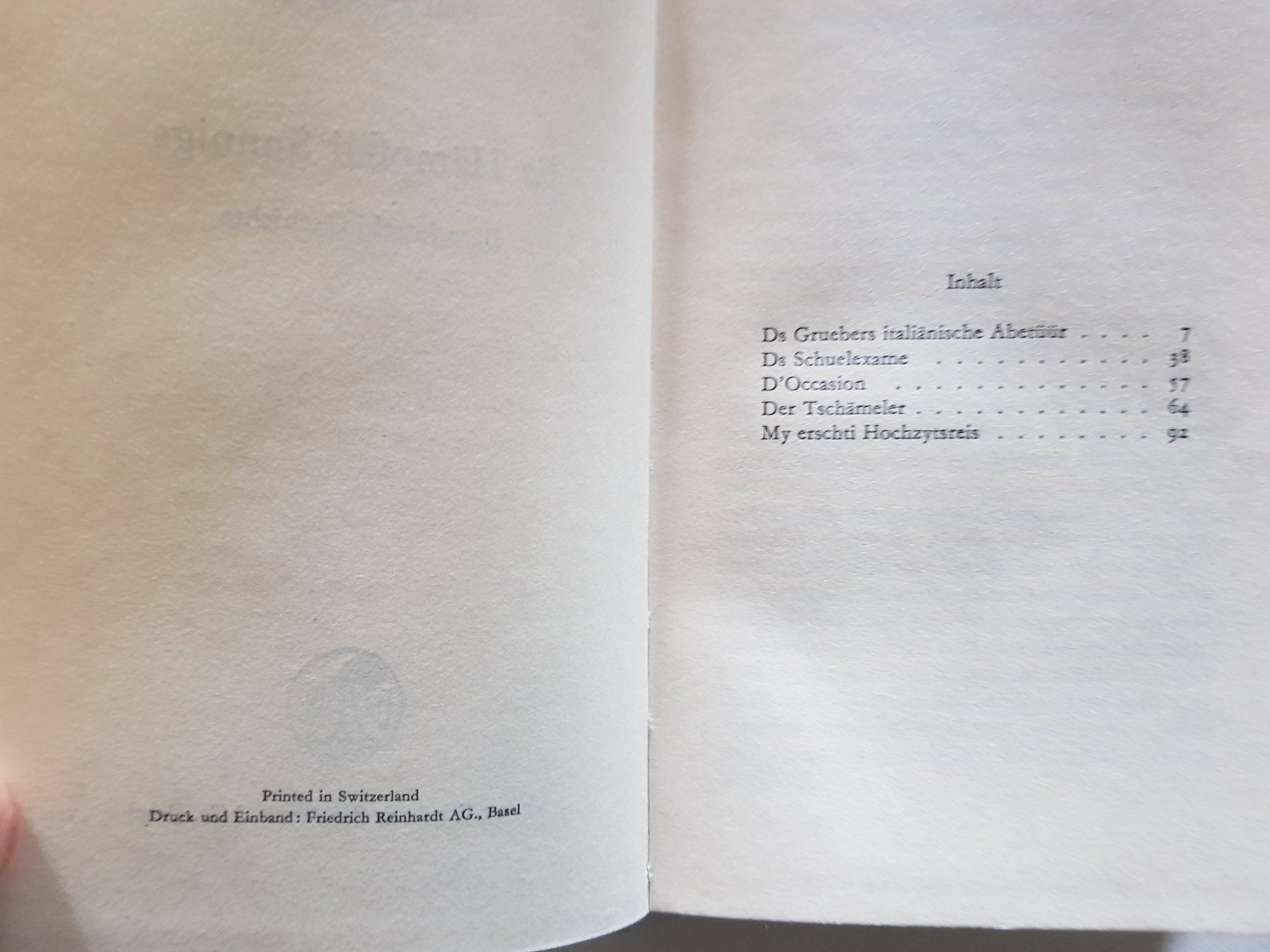 Bücher: Buch: Es Hämpfeli Sunntigs - Paul Eggenberger – Gebraucht aus Walterswil BE von Lonitti 5