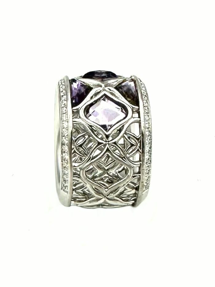 Chopard Ringe: CHOPARD. Bague "Impériale" or blanc, améthystes et diamants – Gebraucht aus Renens VD von Diademe.sarl 3
