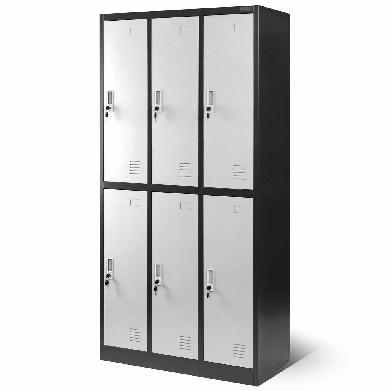 Schränke: Schliessfachschrank 6 Fächer - Anthrazit/Weiss – Neu und originalverpackt aus Wallenwil von toesstal-vertrieb 5