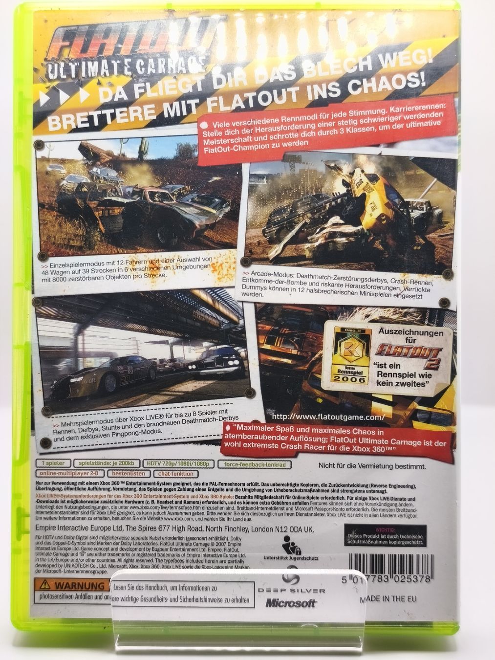 Microsoft Spiele: Jeu Xbox 360 FlatOut Ultimate Carnage Pal – Gebraucht aus Conthey von Th3gr4yf0x 2