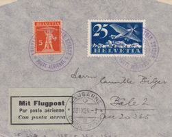 Sonderflug 28.9.1924 Flugtag Lausanne Comptoir Suisse