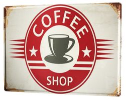 Rusty Blechschild-COFFEE SHOP