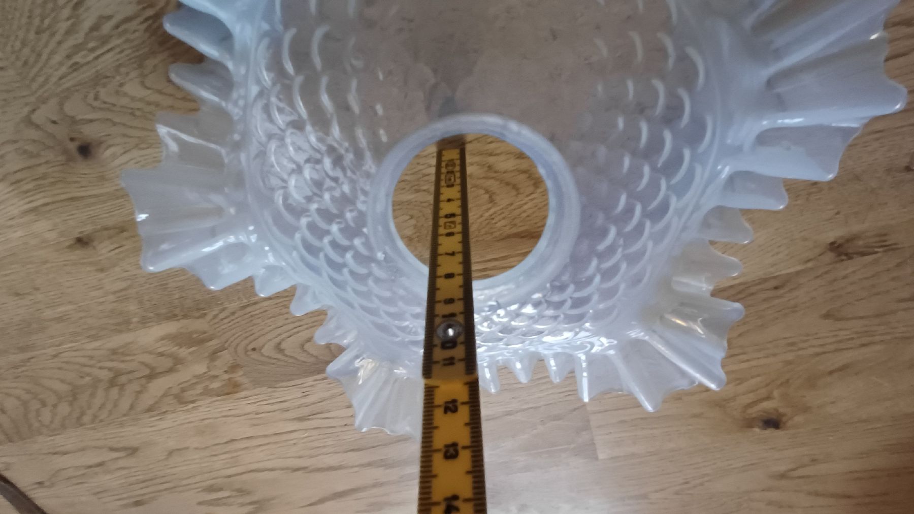 Paralumi: Jugendstil Lampenglas Opalinglas – Usato da Flawil venduto da Naphtali 4