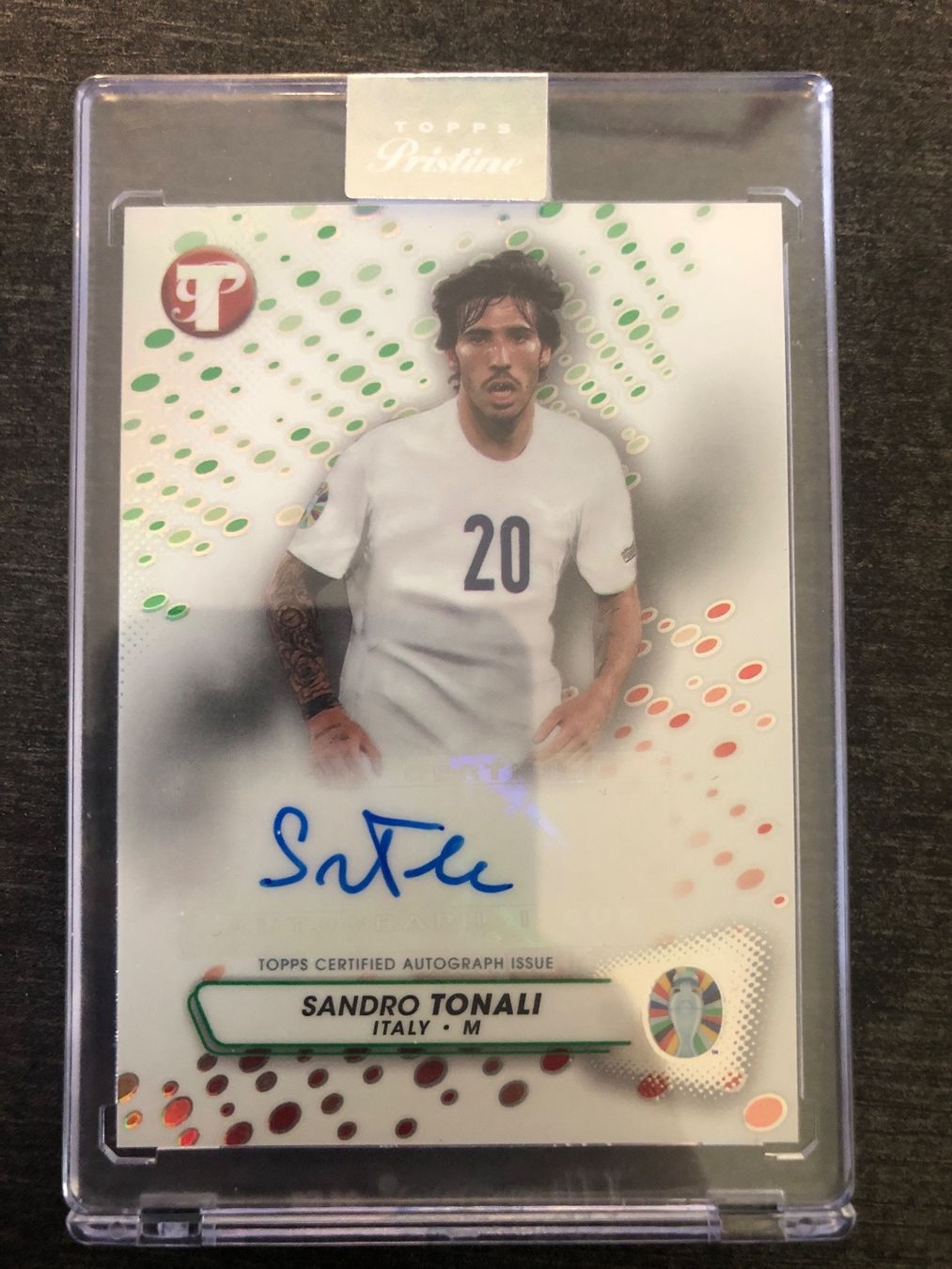 Topps Carte collezionabili: Topps Pristine Sandro Tonali Italien Encased Autogramm – Usato da Wangenried venduto da Garagara