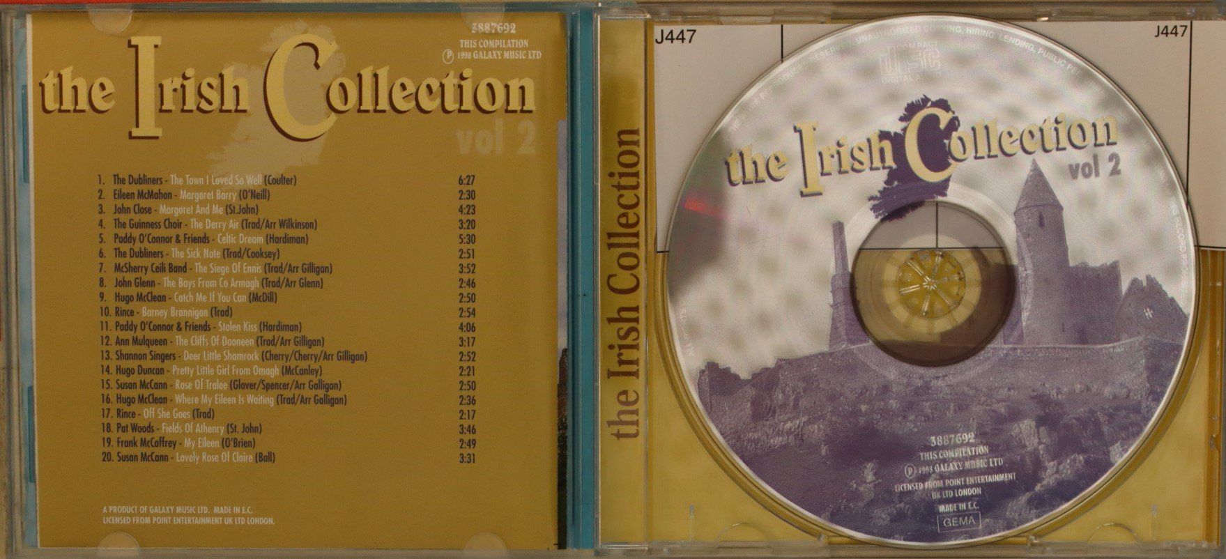CD: The Irish Collection – Vol 2 – Usato da Luzern venduto da CONTENTI 1