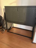 Regal schwarz/ metall