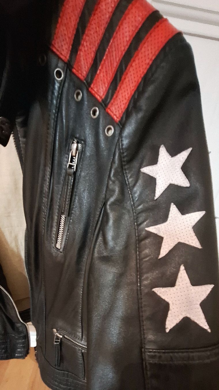 Jacken: ☆ Blue Monkey Lederjacke mit Sternen ☆ – Gebraucht aus Wädenswil von SWISSWW 3