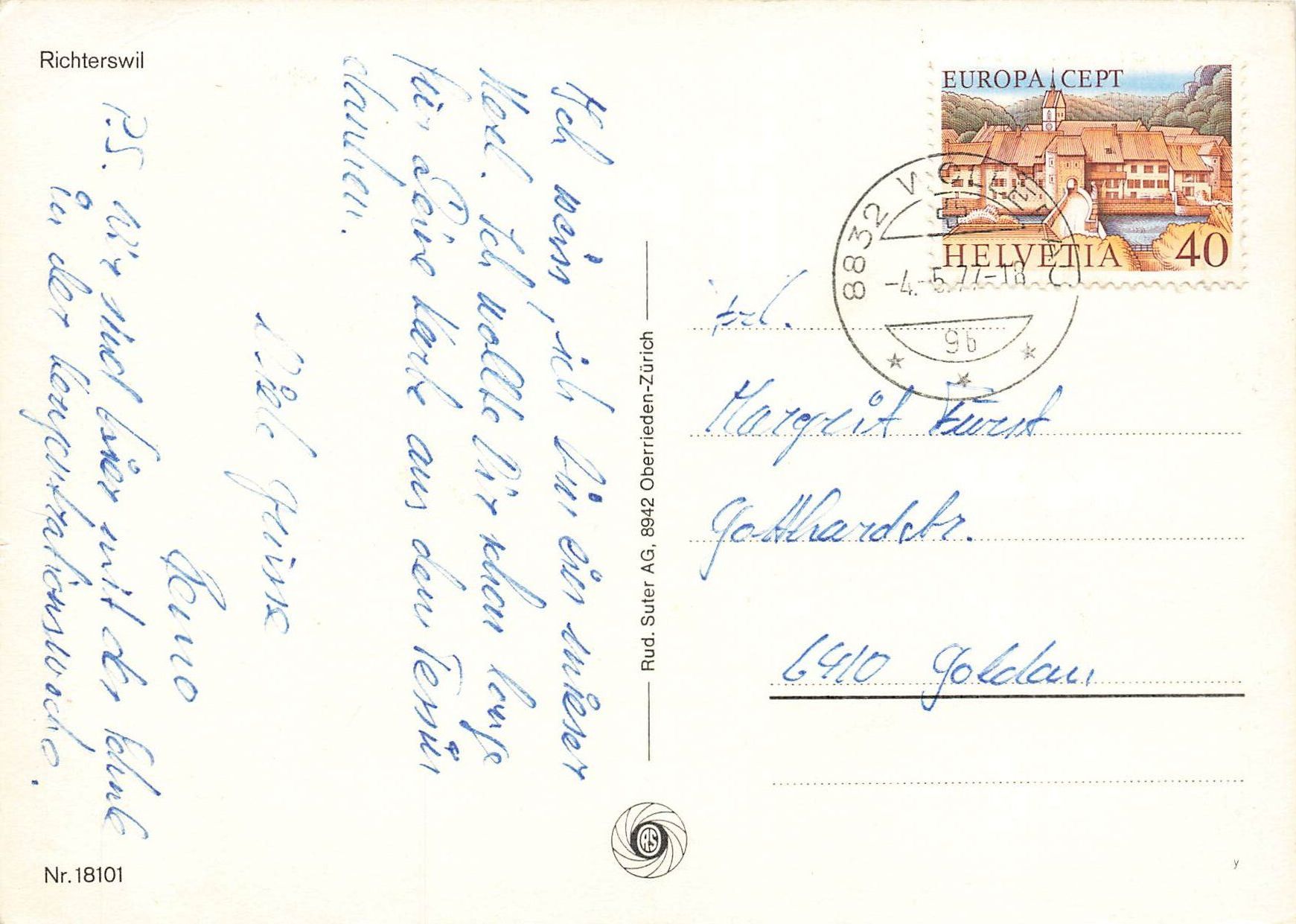 Cartes postales: Richterswil – D'occasion à Schwyz par Seffi56 1