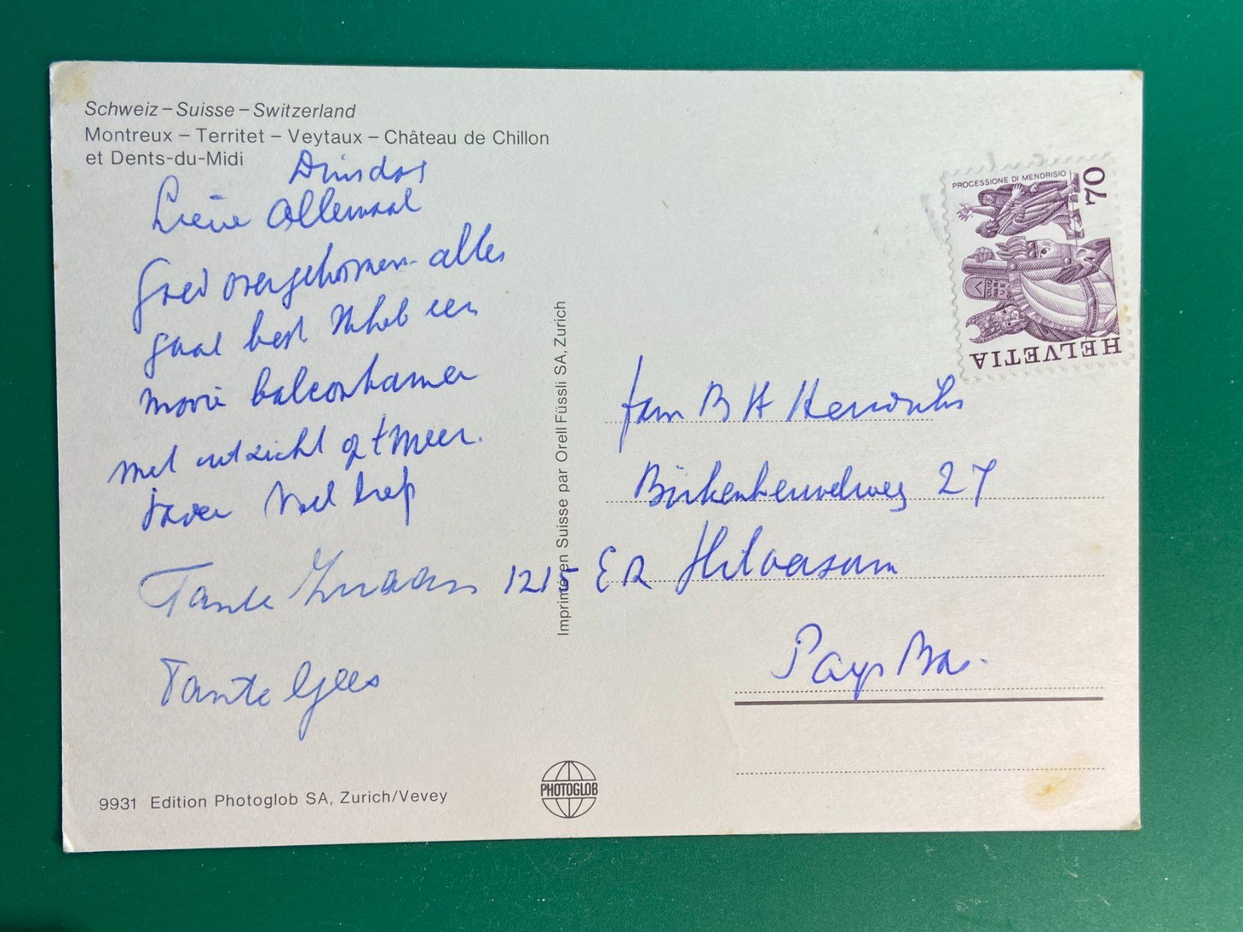 Ansichtskarten: Montreux - Territet - Château de Chillon – Gebraucht aus Steg VS von danwer74 1