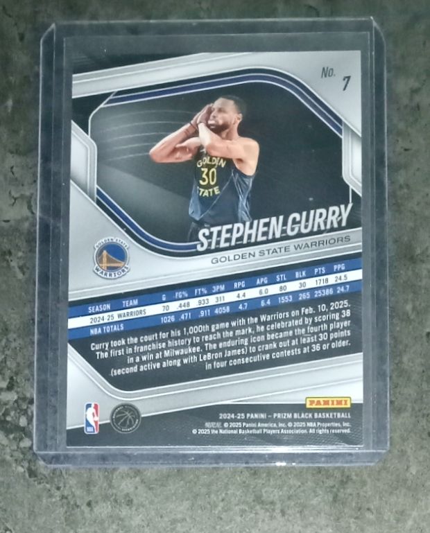 Cartoline: Steph Curry Prizm Black Night Night NBA card – Nuovo (secondo la descrizione) da Vallorbe venduto da ant_75wx 1