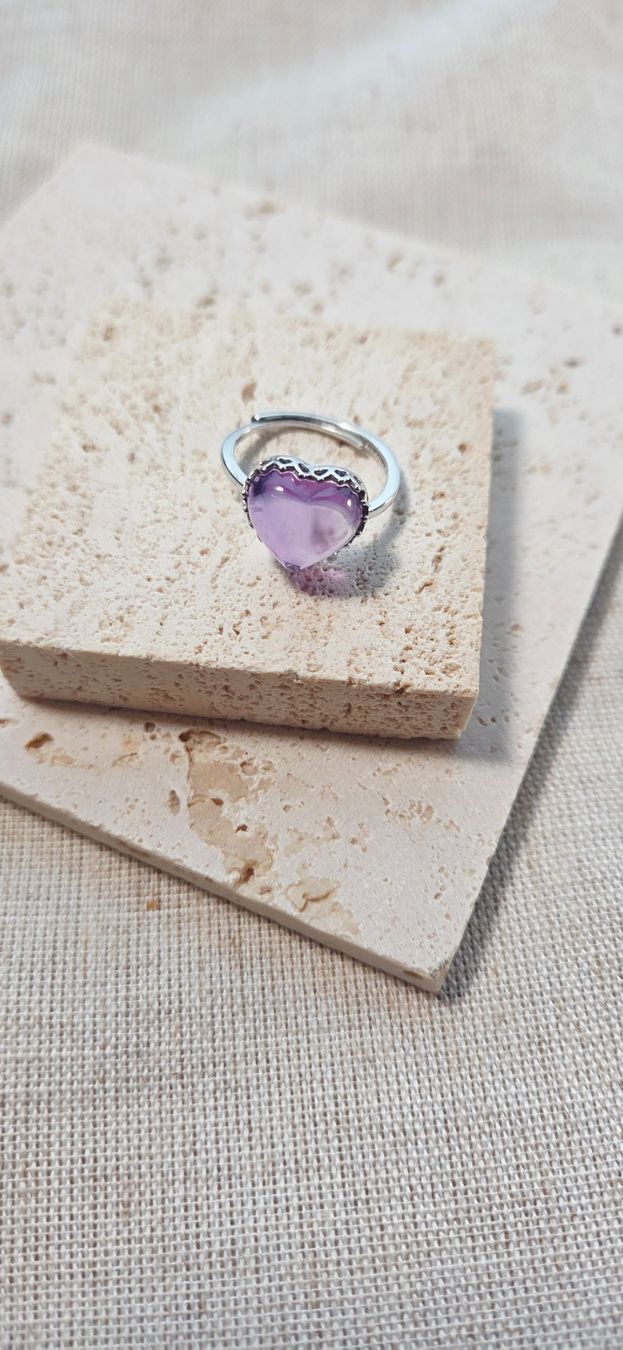 Anelli: NEW - S925 Amethyst Ring (Adjustable) – Nuovo (secondo la descrizione) da Zürich venduto da cin_wcf6 1