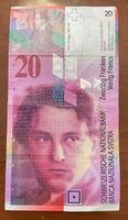 Schweizer Banknote 20 Fr.