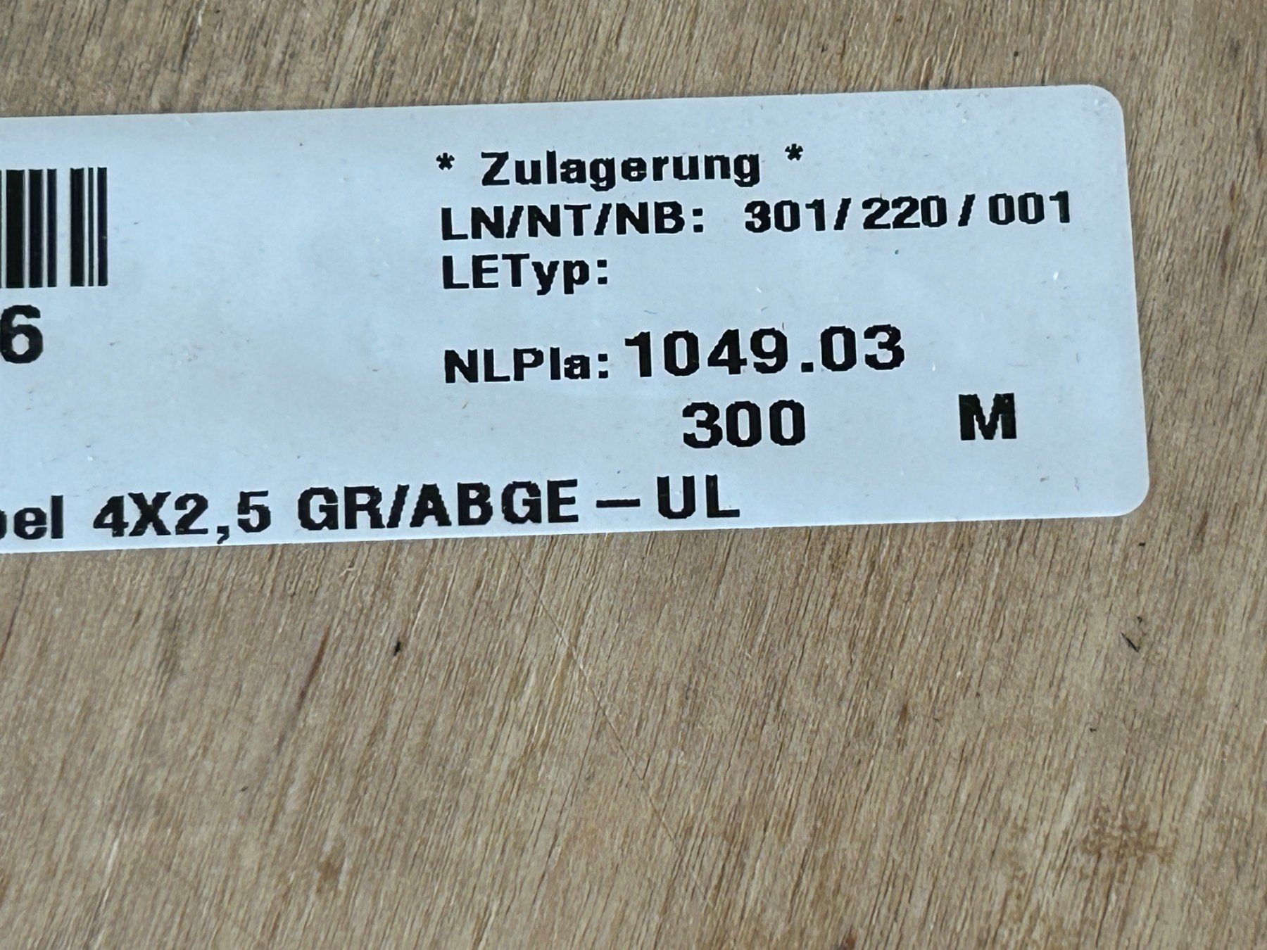 Cavi: Posten Kupferkabel – Nuovo (secondo la descrizione) da Zofingen venduto da Maschinenfabrik 3