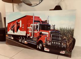 Wandbild Blech Coca-Cola LKW Kenworth 170x90