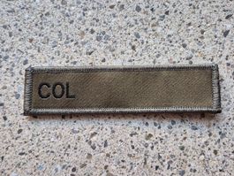 COL Abzeichen,Gradschild Swisscoy Einsatz mit klett***