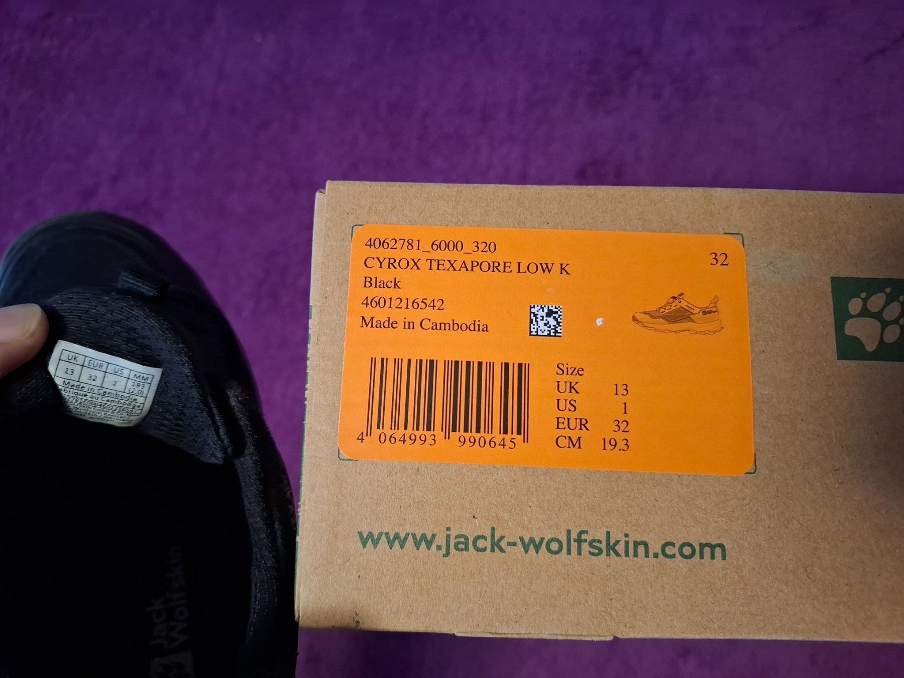 Jack Wolfskin Scarpe per ragazzi: Jack Wolfskin Cyrox Texaplore Low Wanderschuhe/Schuhe Gr.32 – Usato da Müllheim Dorf venduto da Seeeule01 8