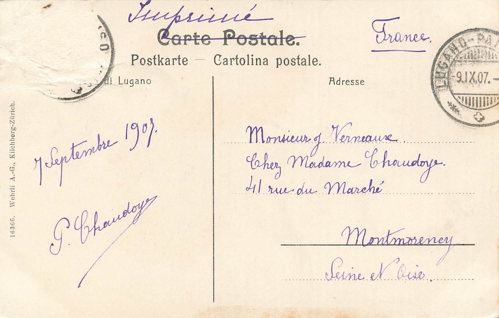 Cartes postales: Lago Lugano – D'occasion à Biasca par Blenio71 1