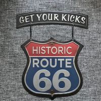 Oklahoma Route66 Metal Art Schild