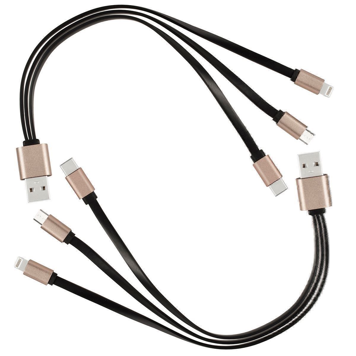 Kabel: 2PCS Ladekabel Highspeed Datenkabel 3in1 – Neu (gemäss Beschreibung) aus Thun von Newnewshop