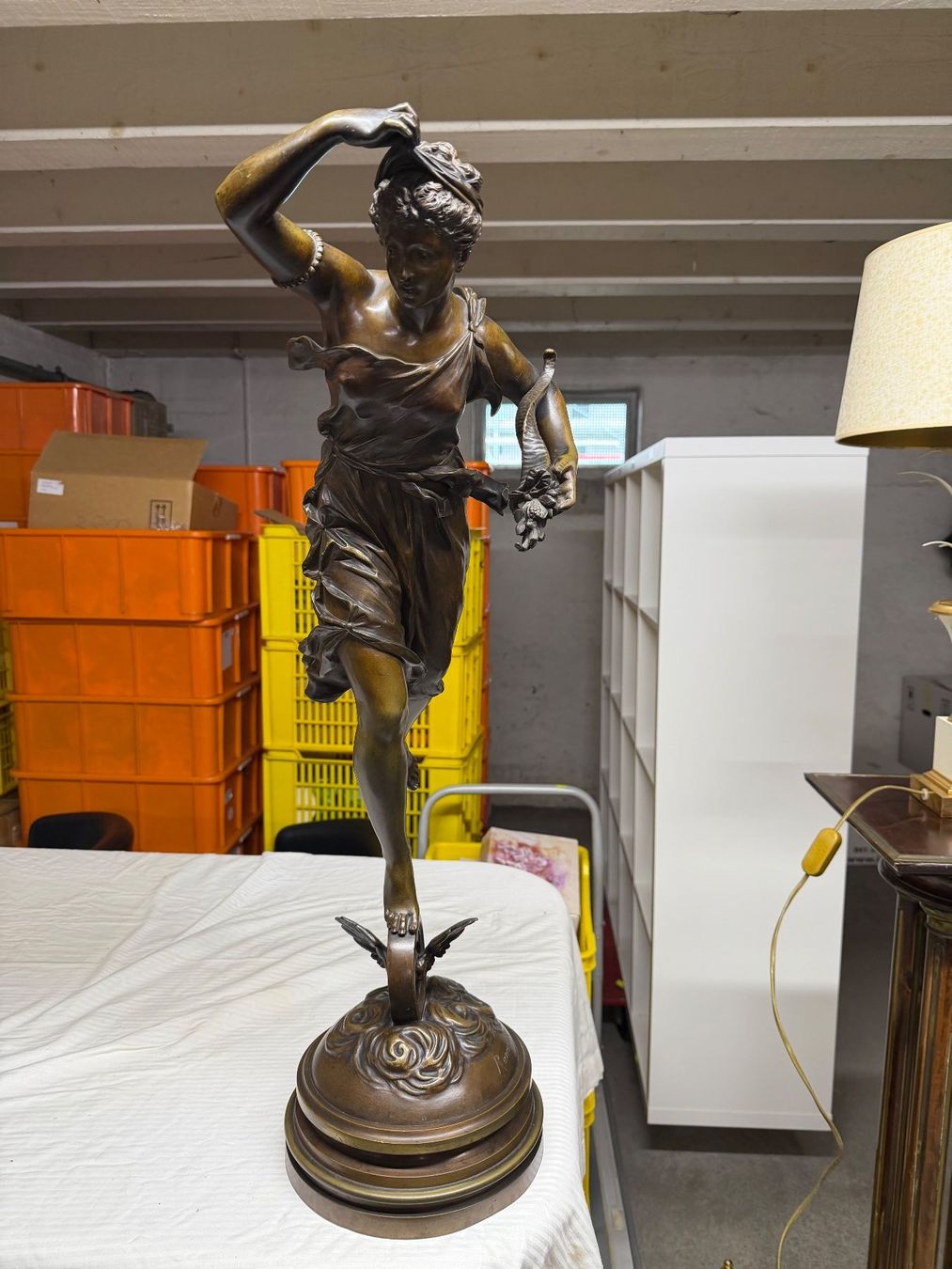 Statuette: Bronze Figur von Ernest Rancoult – Usato da Ebikon venduto da Berku 4