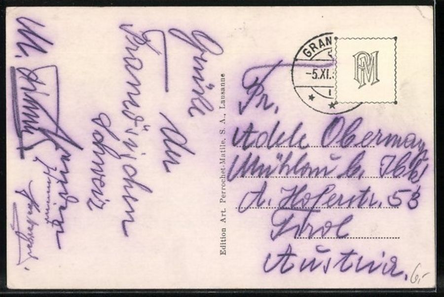 Cartoline postali: Boudry, pont ferroviaire, circulée 1935 – Usato da Frauenfeld venduto da POML 1