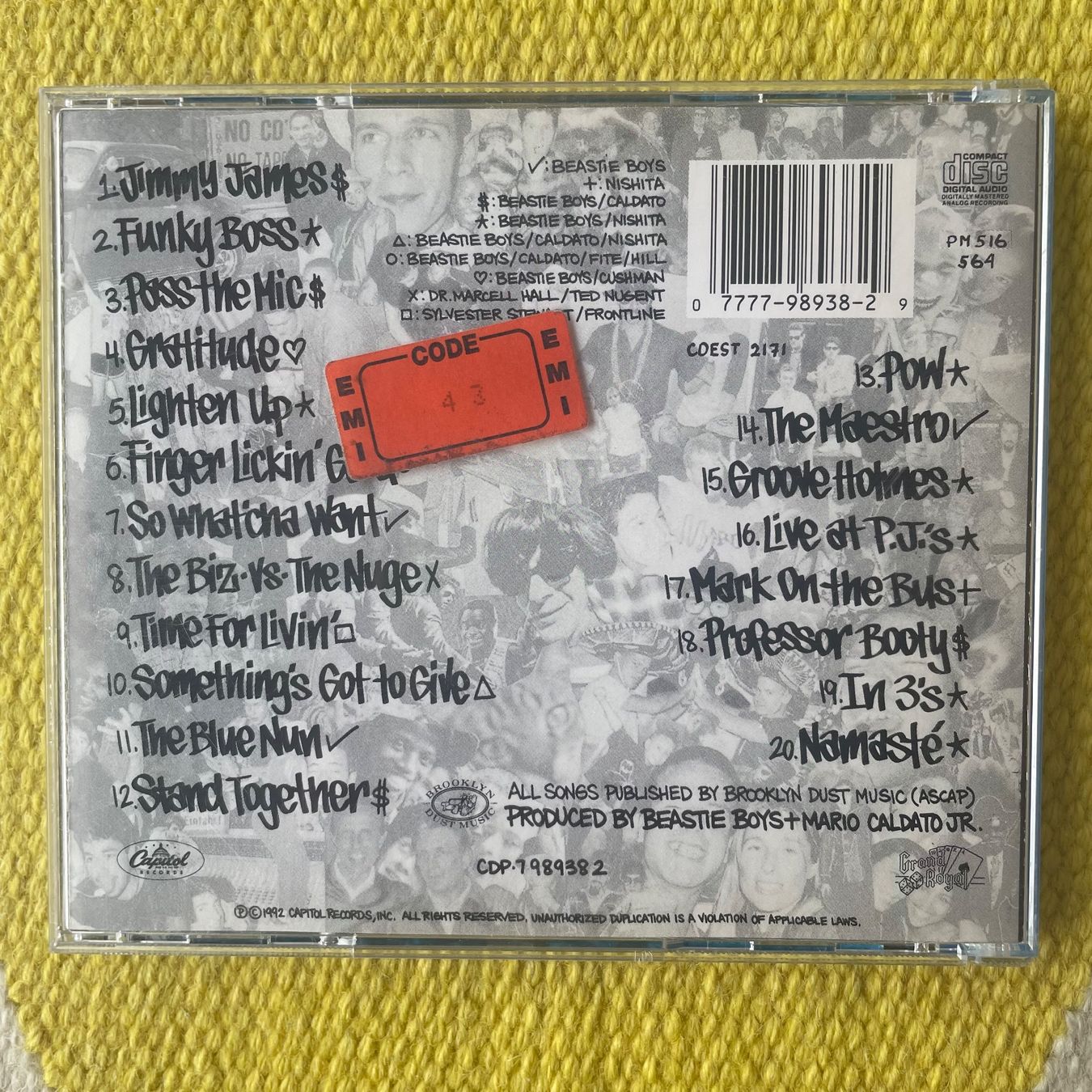 CD: BEASTIE BOYS-CHECK YOUR HEAD – Usato da Rorschacherberg venduto da CD-Roli 1