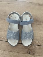 Sandals SCHUHENGEL blue floral pattern size 36 good conditio