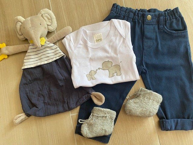 Kleiderpakete & -sets: neues Baby Set Gr. 62/68 "Elefant" – Neu (gemäss Beschreibung) aus Staufen von Nasli 1