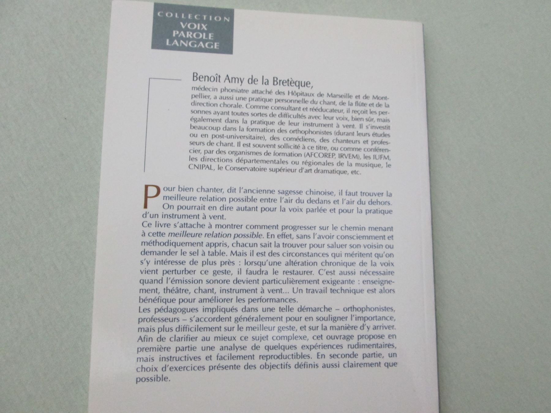 Bücher: A l'origine du son: le souffle – Gebraucht aus Neuchâtel von Dualseele 8