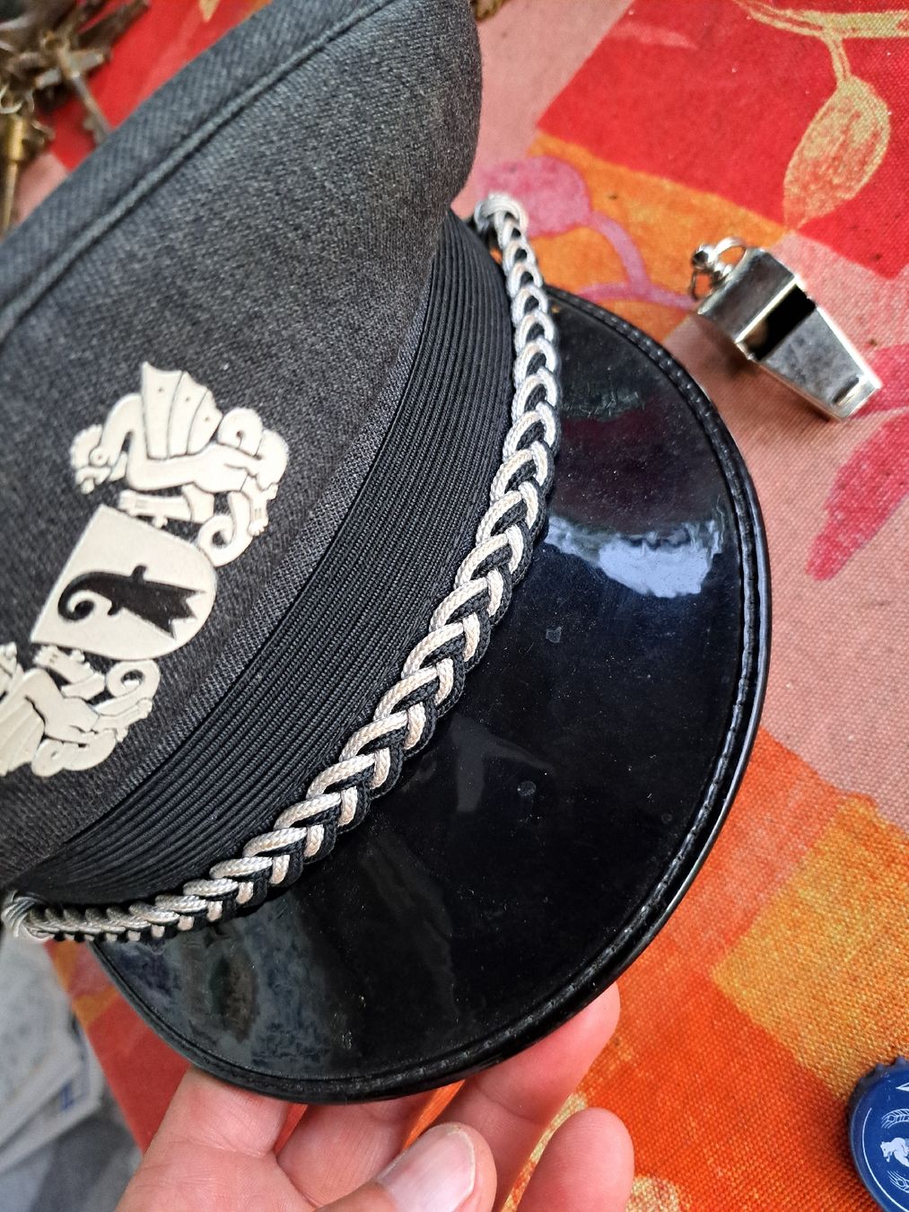 Uniformen: Uniform-Mütze, grau mit Wappen,BVB Basel – Gebraucht aus Kölliken von Upcycling-by-Mc-TAM 4