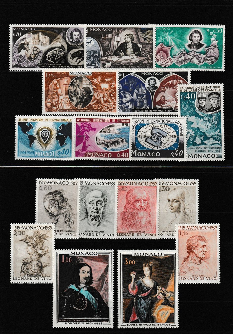 Tutti i francobolli: Monaco 1969 fast komplett – Nuovo (secondo la descrizione) da St Gallen venduto da Stampsalshobby 1