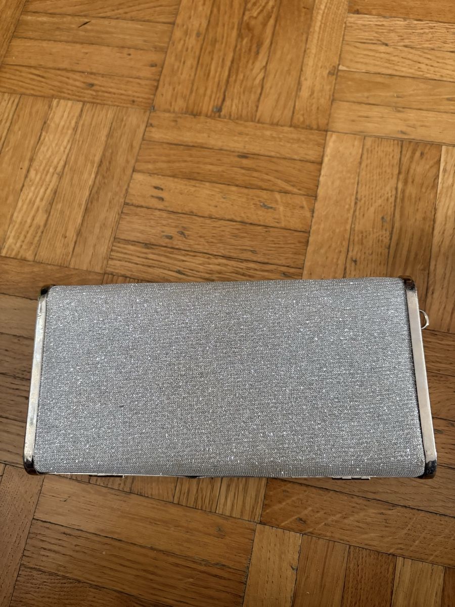 Borse da donna: pochette argento con brillantini – Usato da Viganello venduto da cos_m2tj 1