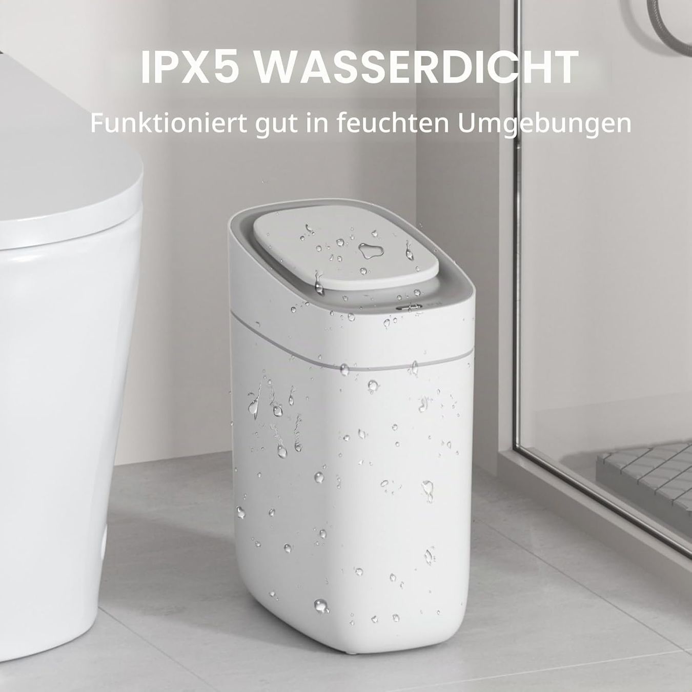 Poubelles: Mülleimer Automatisch Sensor 9,5L Schmal Wasserdicht Deckel – Neuf avec emballage d'origine à Hallau par Sale50OFF 5