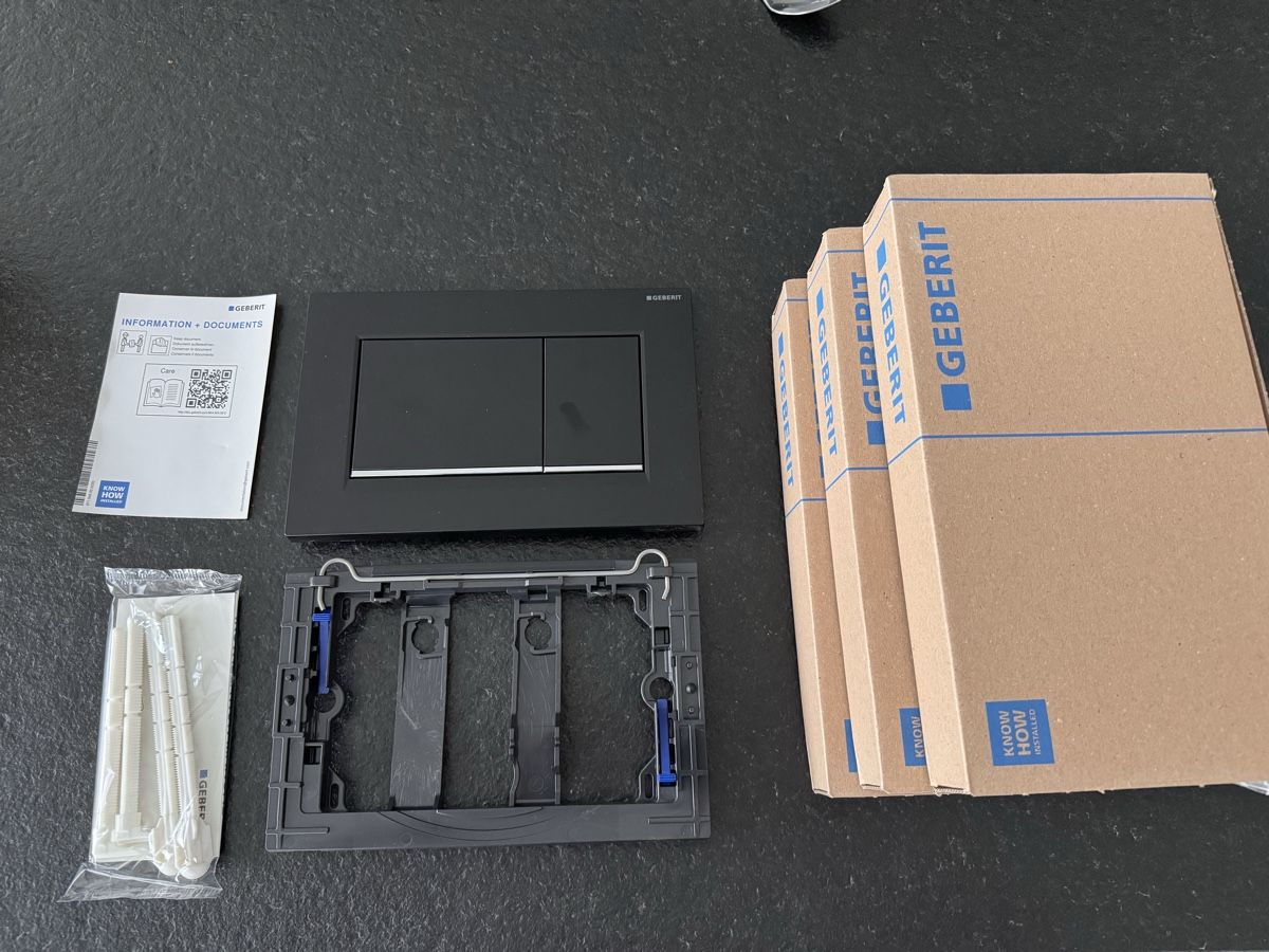 Geberit WC: Geberit Sigma20 Betätigungsplatte eckig schwarz matt – Neu und originalverpackt aus Densbüren von mar_kus_85