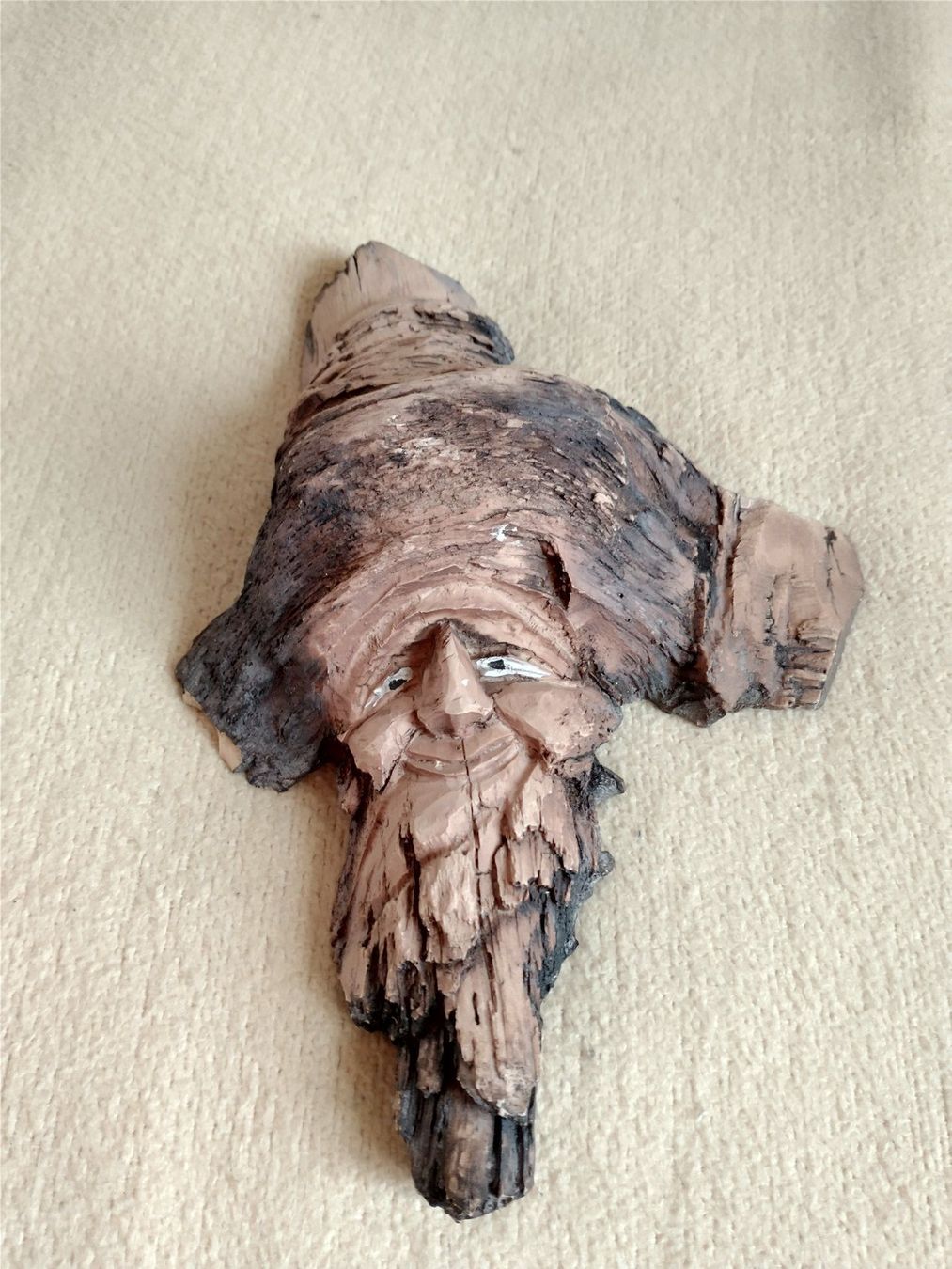 Statuette: Altes Männchen Waldgeist Holz Optik – Usato da Löhningen venduto da Chimae67